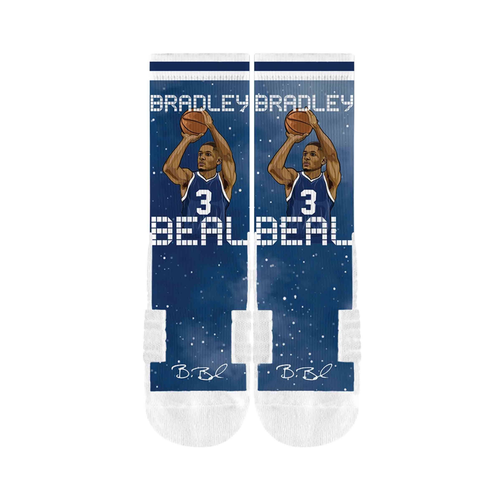 slide 1 of 2, NBA Washington Wizards Bradley Beal Galaxy Socks, 1 ct