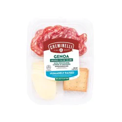 Creminelli Fine Meats Creminelli Sliced Genoa & Provolone with Crackers - 2oz