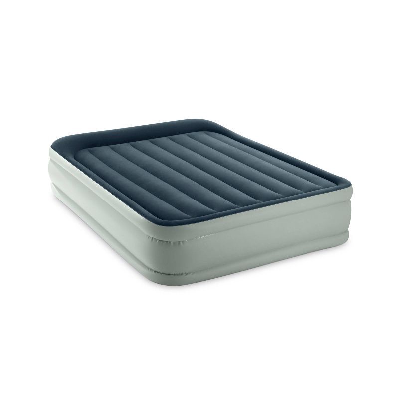 slide 2 of 4, Intex Elevated 18" Premium Comfort Queen Air Mattress with Internal Pump, 1 ct