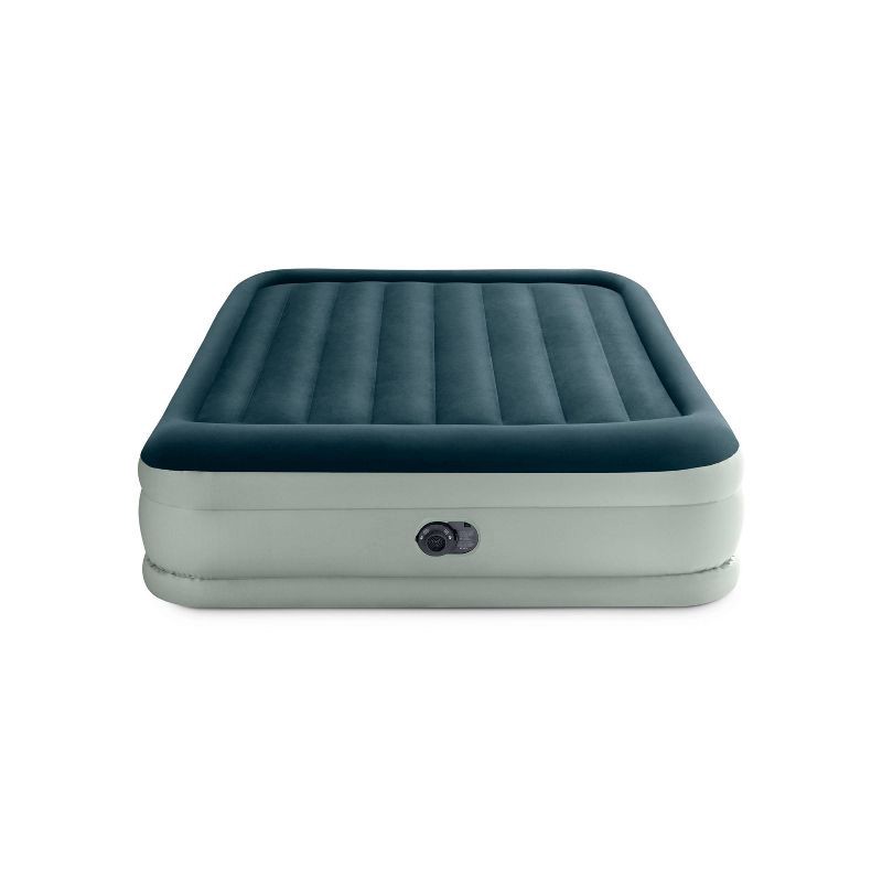 slide 1 of 4, Intex Elevated 18" Premium Comfort Queen Air Mattress with Internal Pump, 1 ct