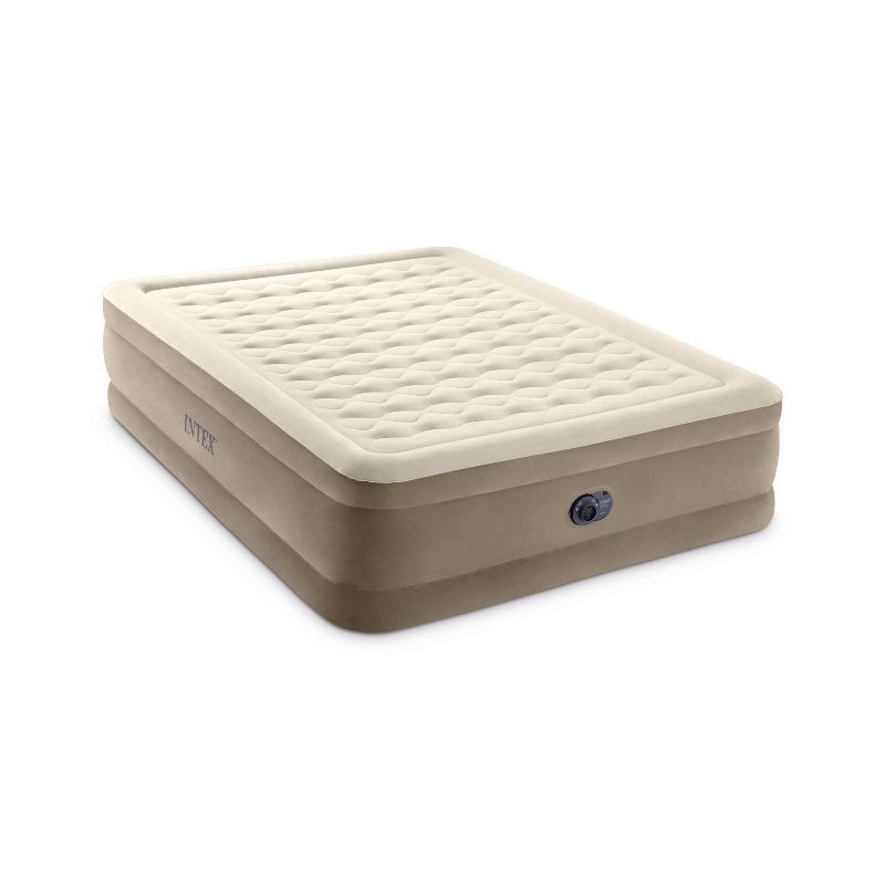 slide 3 of 6, Intex Ultra Plush 20" Queen Air Mattress with 120V Internal Pump, 1 ct