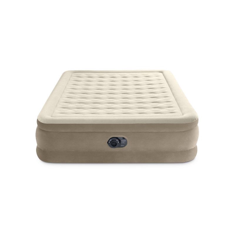 slide 1 of 6, Intex Ultra Plush 20" Queen Air Mattress with 120V Internal Pump, 1 ct