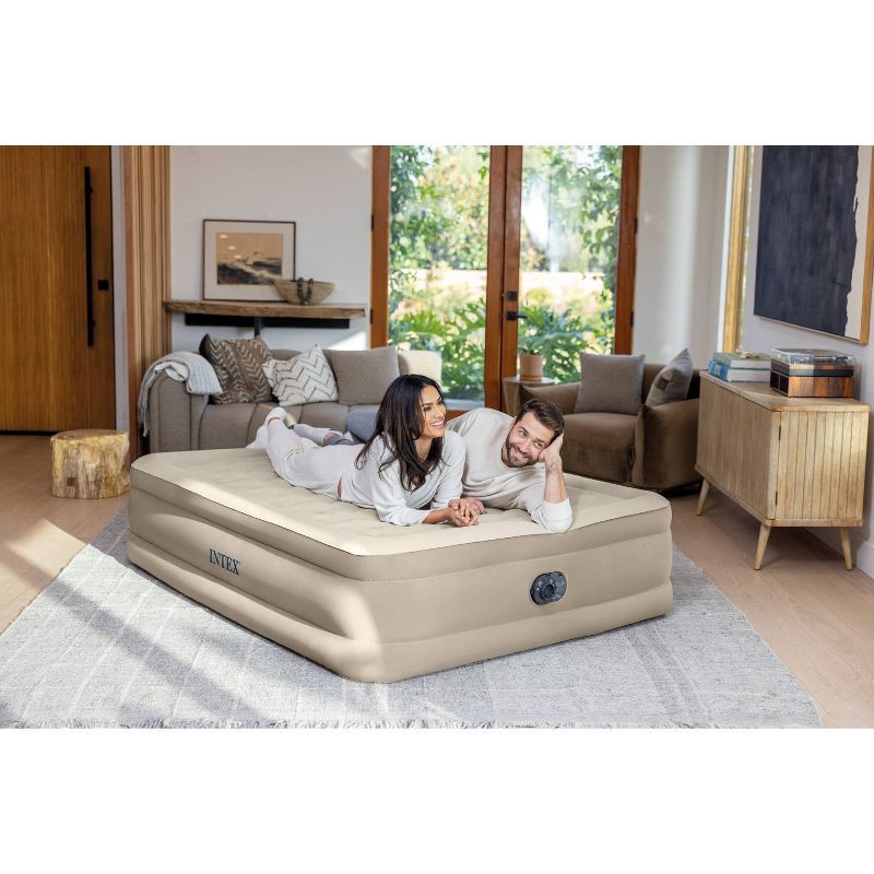 slide 5 of 8, Intex Ultra Plush 20" Queen Air Mattress with 120V Internal Pump, 1 ct