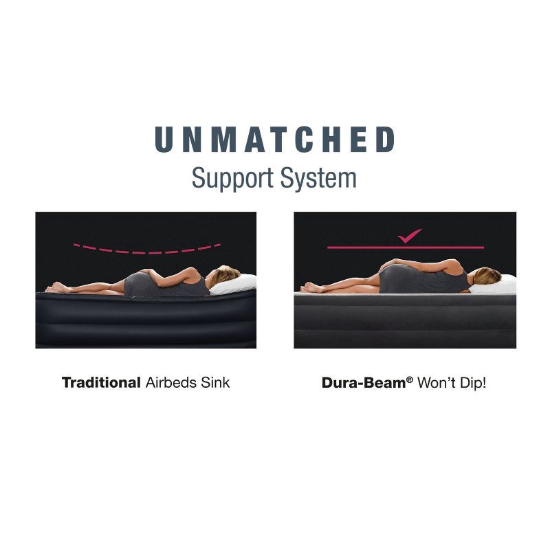 slide 7 of 8, Intex Ultra Plush 20" Queen Air Mattress with 120V Internal Pump, 1 ct