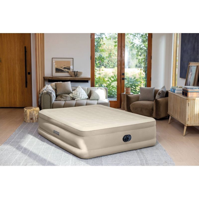 slide 8 of 8, Intex Ultra Plush 20" Queen Air Mattress with 120V Internal Pump, 1 ct
