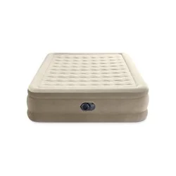 Intex Ultra Plush 20&quot; Queen Air Mattress with 120V Internal Pump