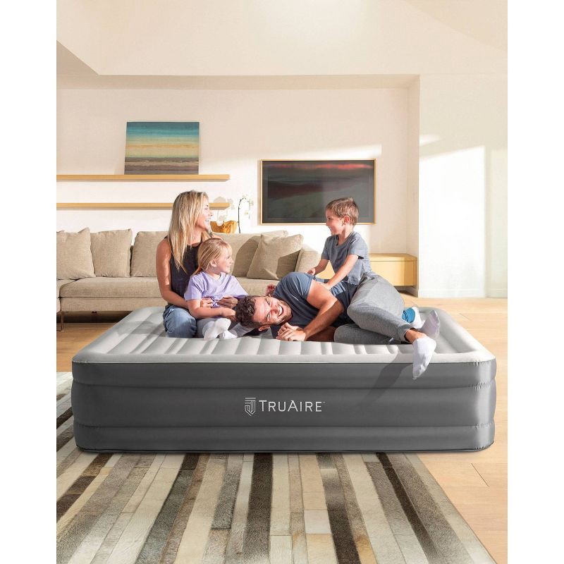 slide 5 of 5, Intex Raised TruAire 18" Queen Air Mattress with Internal 120V Pump, 1 ct