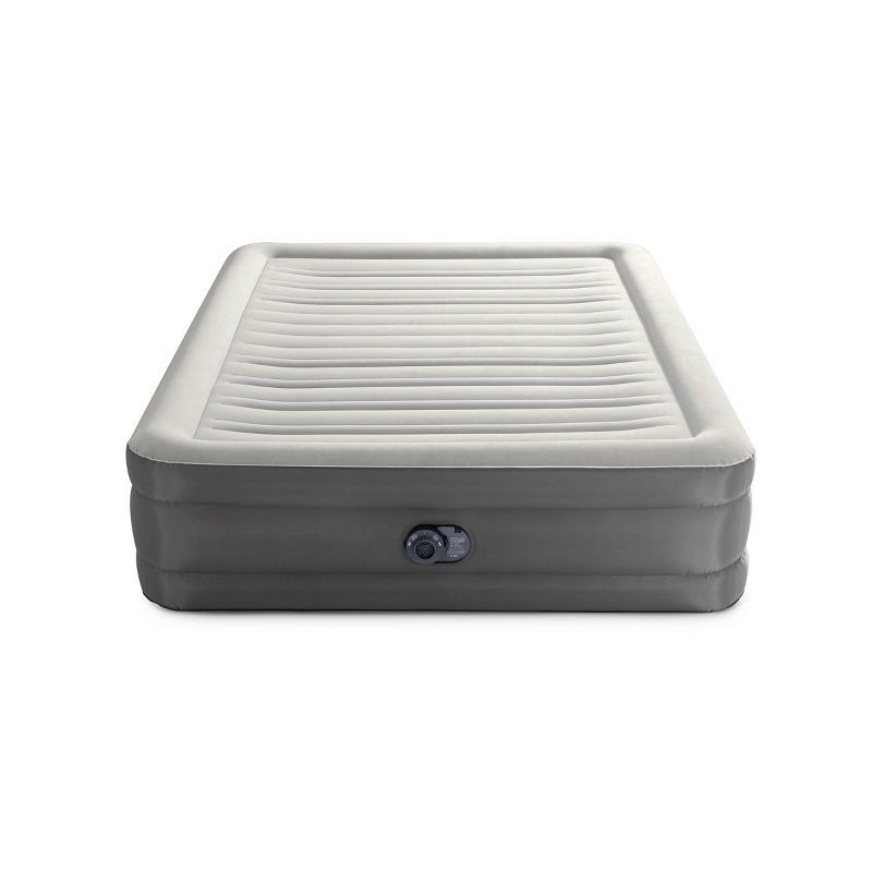 slide 1 of 3, Intex Raised TruAire 18" Queen Air Mattress with Internal 120V Pump, 1 ct