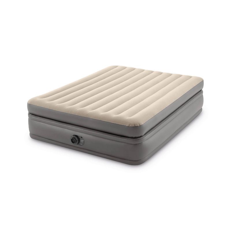 slide 3 of 6, Intex Raised Comfort Pillowtop 20" Queen Air Mattress with Built in Pump, 1 ct