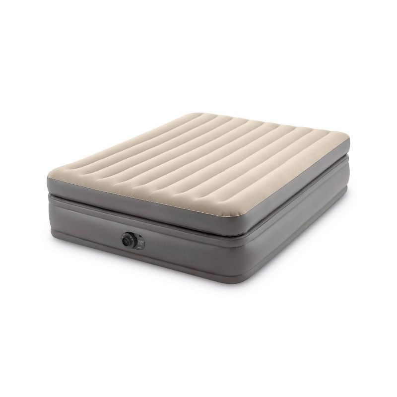 slide 3 of 7, Intex Raised Comfort Pillowtop 20" Queen Air Mattress with Built in Pump, 1 ct