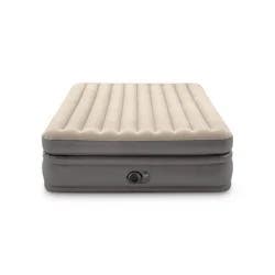 Intex Raised Comfort Pillowtop 20" Queen Air Mattress with Built in Pump