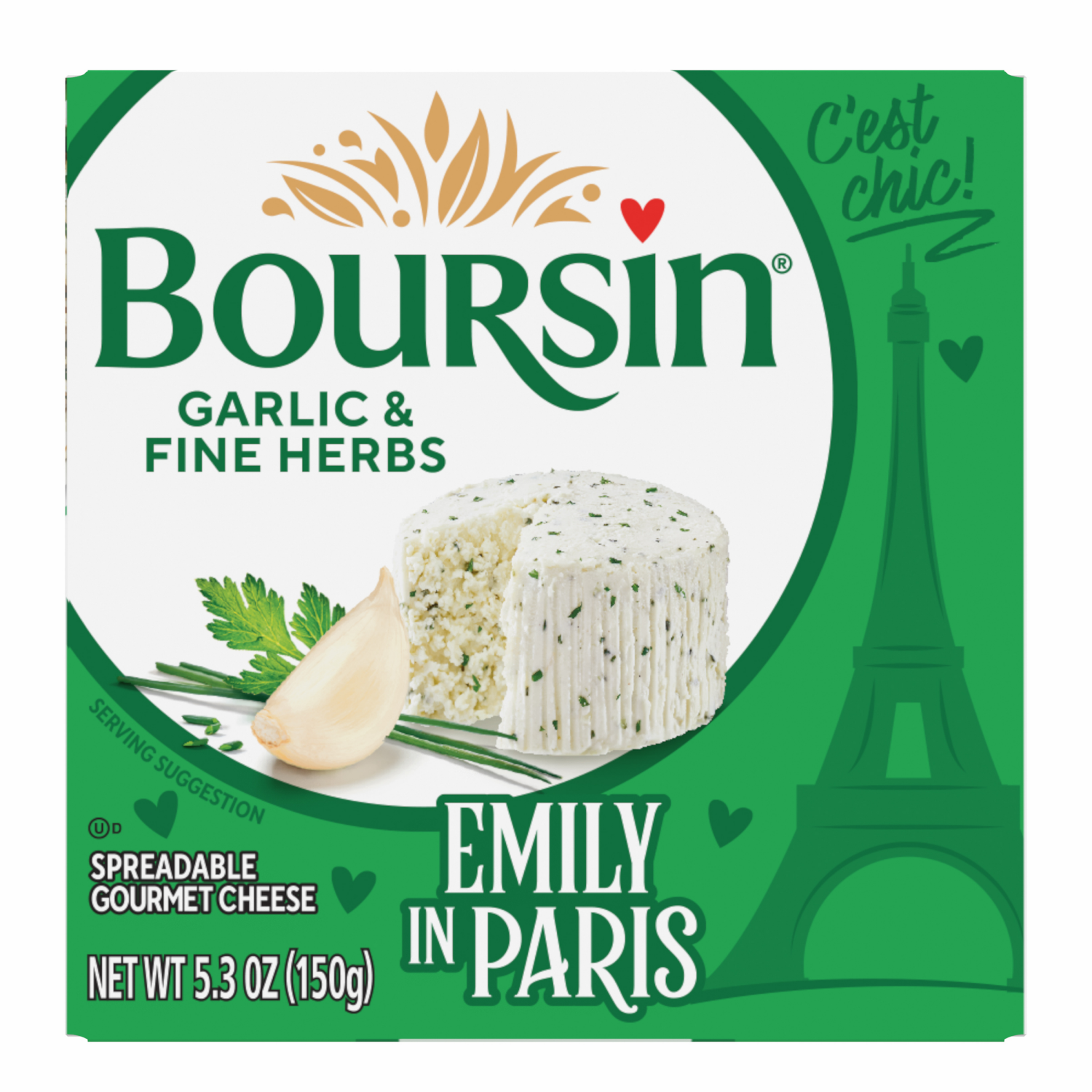 slide 1 of 8, Boursin Garlic & Fine Herbs Gourmet Cheese, 5.3oz, 5.3 oz
