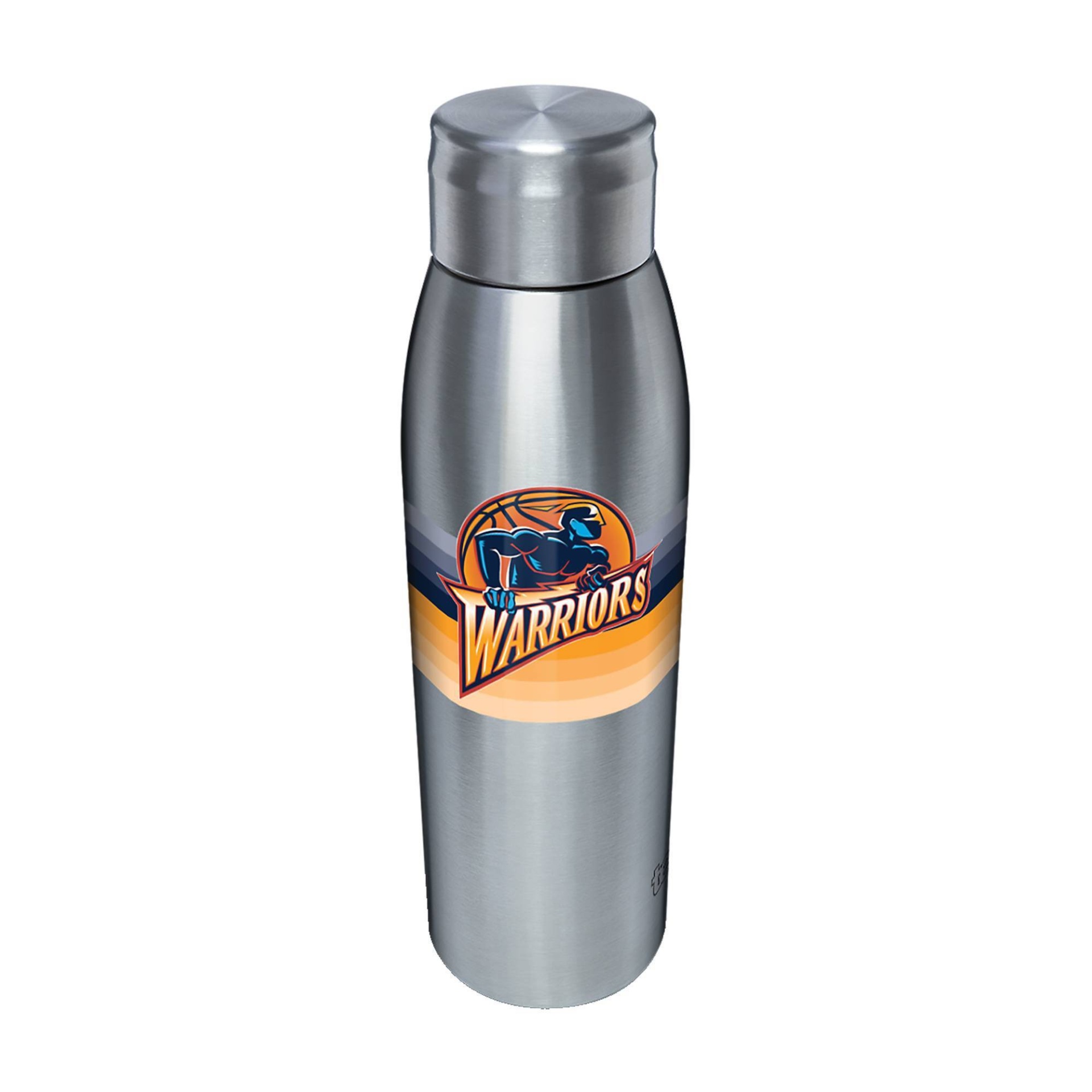 slide 1 of 1, NBA Golden State Warriors Retro Stripe Stainless Water Bottle, 17 oz