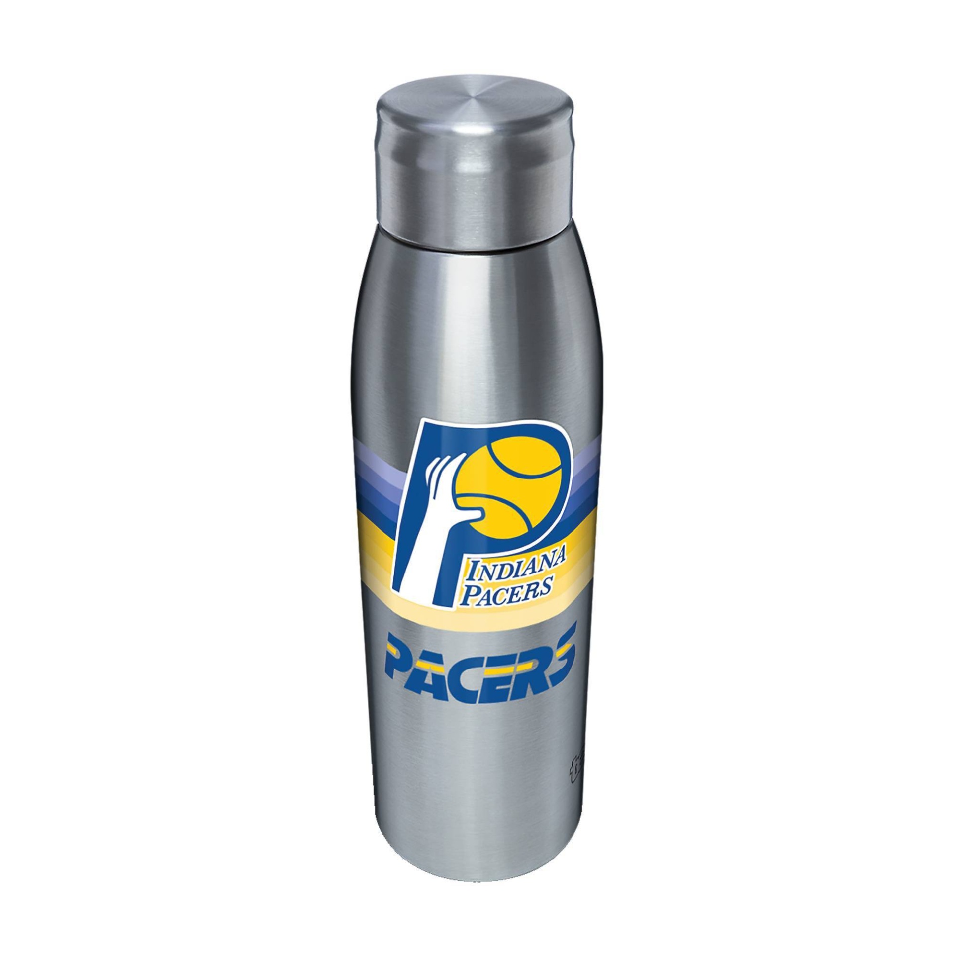 slide 1 of 1, NBA Indiana Pacers Retro Stripe Stainless Water Bottle, 17 oz