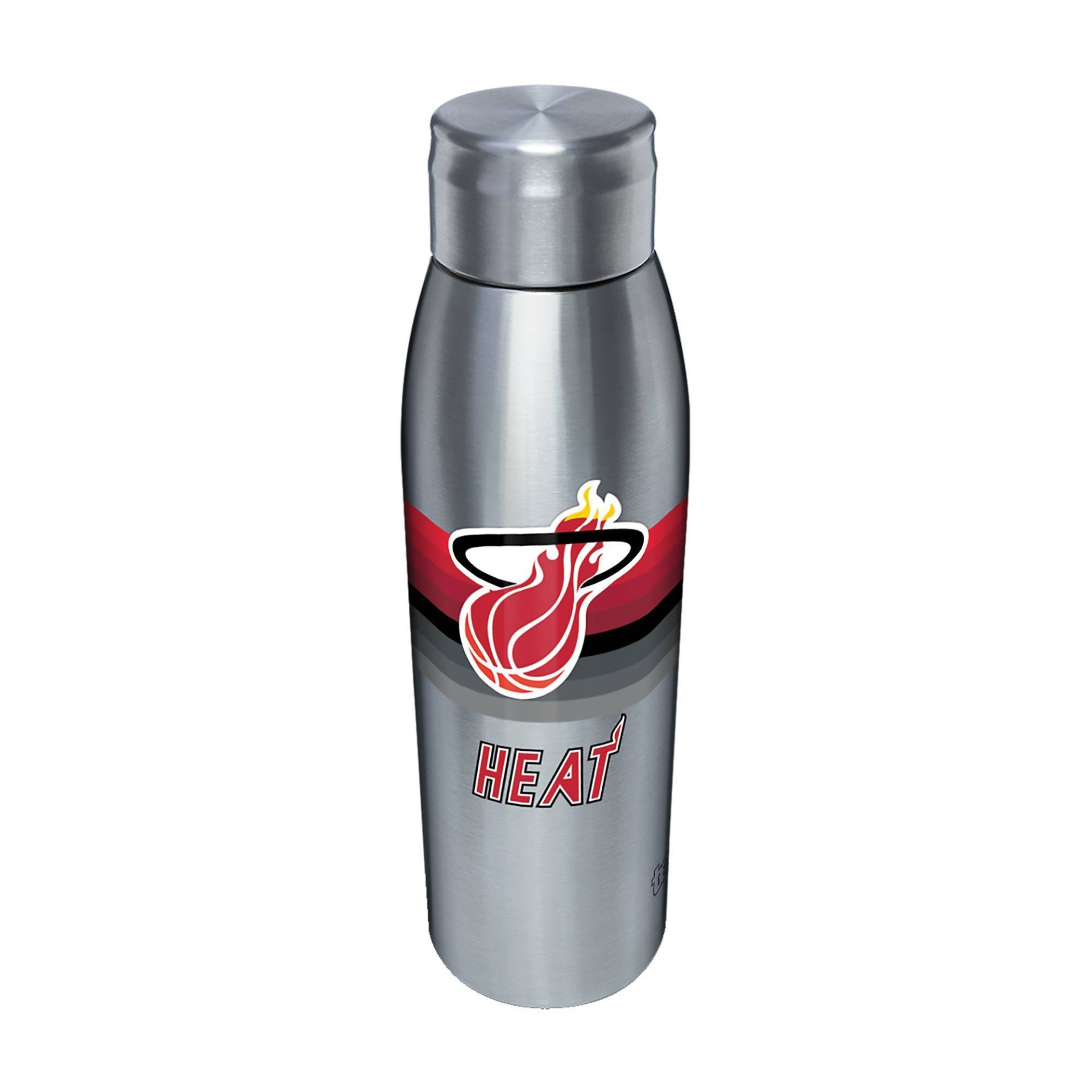 slide 1 of 1, NBA Miami Heat Retro Stripe Stainless Water Bottle, 17 oz
