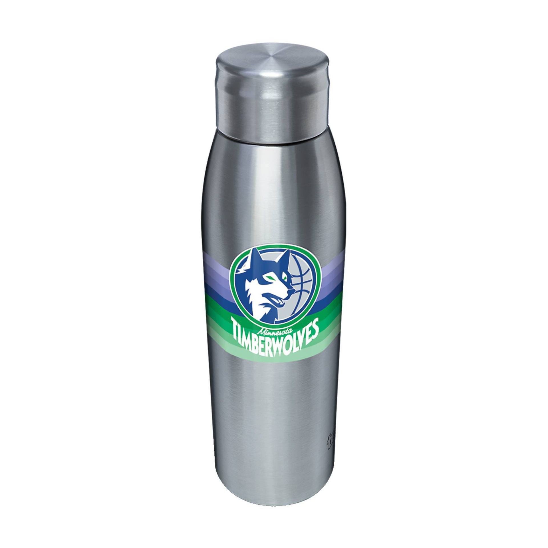 slide 1 of 1, NBA Minnesota Timberwolves Retro Stripe Stainless Water Bottle, 17 oz