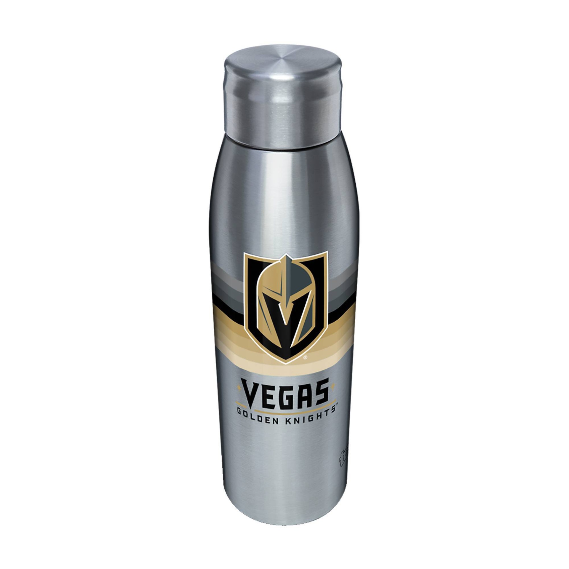 slide 1 of 1, NHL Vegas Golden Knights Retro Stripe Stainless Water Bottle, 17 oz