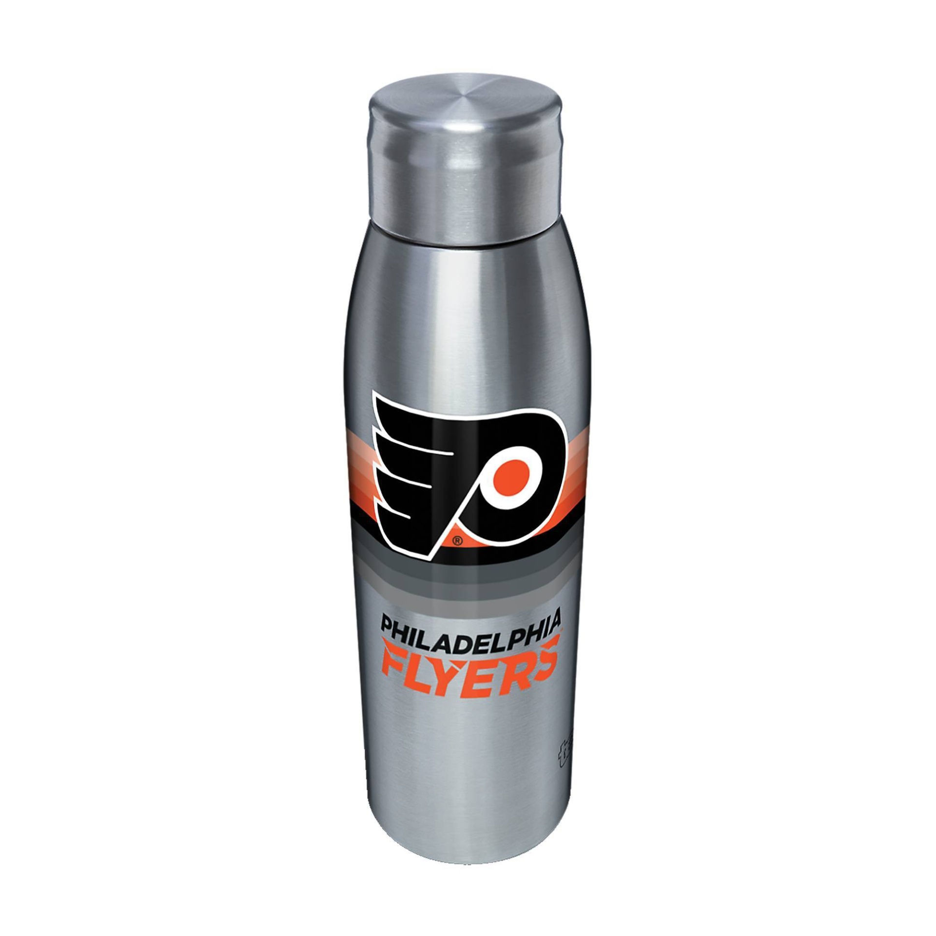 slide 1 of 1, NHL Philadelphia Flyers Retro Stripe Stainless Water Bottle, 17 oz