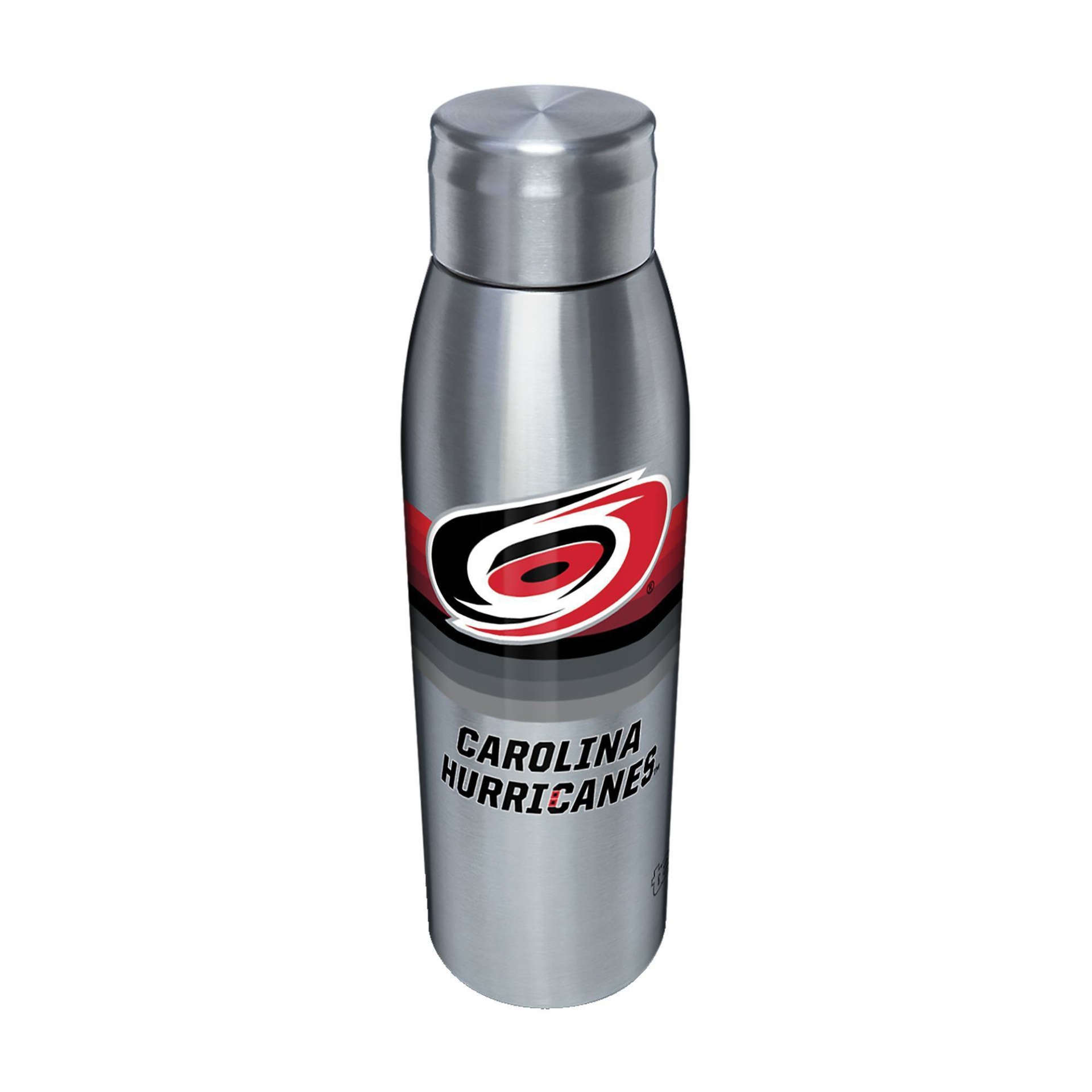 slide 1 of 1, NHL Carolina Hurricanes Retro Stripe Stainless Water Bottle, 17 oz