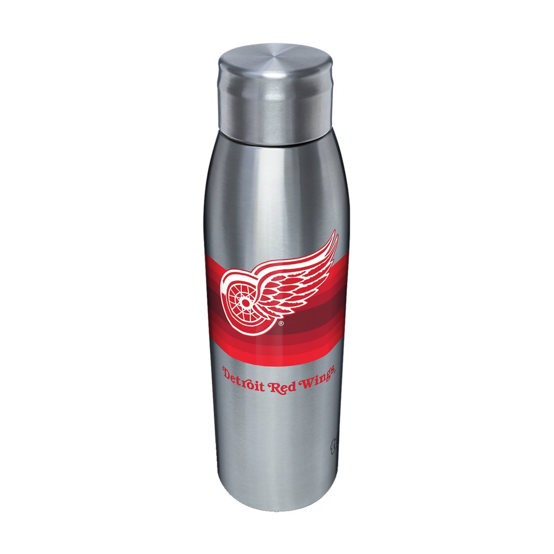 slide 1 of 1, NHL Detroit Red Wings Retro Stripe Stainless Water Bottle, 17 oz