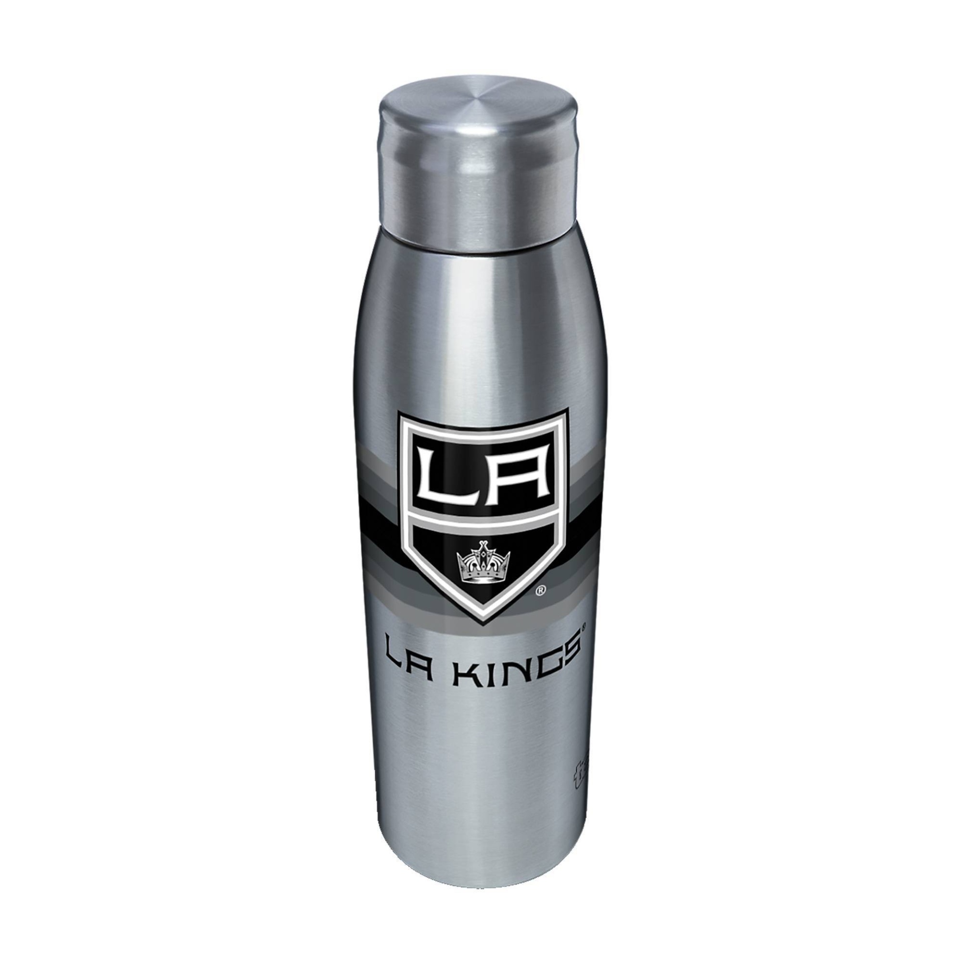 slide 1 of 1, NHL Los Angeles Kings Retro Stripe Stainless Water Bottle, 17 oz