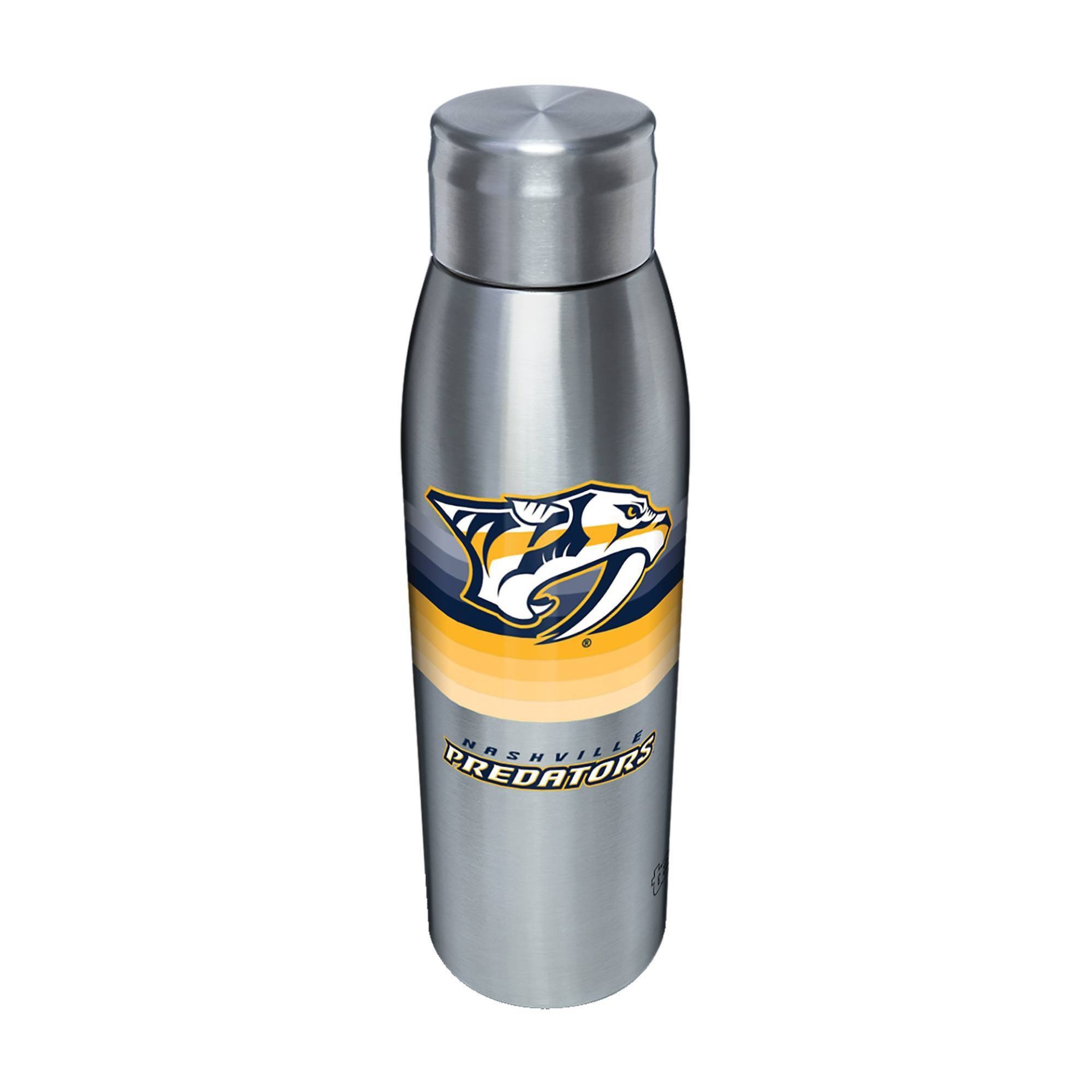 slide 1 of 1, NHL Nashville Predators Retro Stripe Stainless Water Bottle, 17 oz