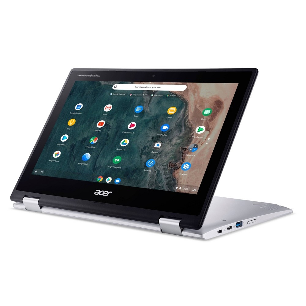 slide 5 of 7, Acer 11.6" Touchscreen Convertible Spin 311 Chromebook Laptop, 64GB Storage, Intel Processor, Silver (CP311-2H-C7QD), 1 ct