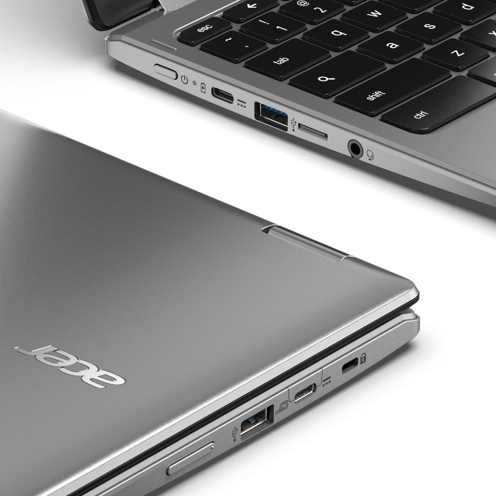 slide 6 of 7, Acer 11.6" Touchscreen Convertible Spin 311 Chromebook Laptop, 64GB Storage, Intel Processor, Silver (CP311-2H-C7QD), 1 ct