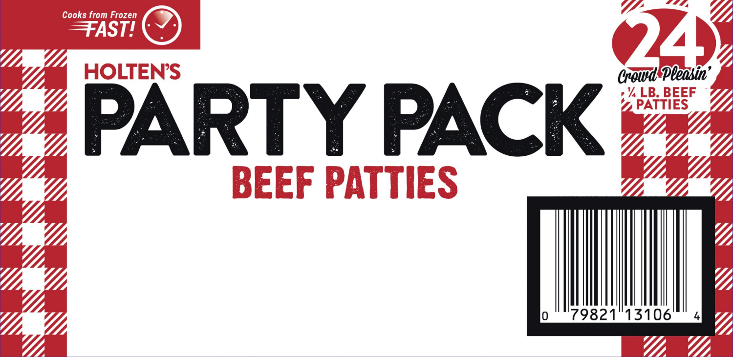 slide 2 of 4, Holten Meats Beef Patties Party Pack 24 ea, 24 ct