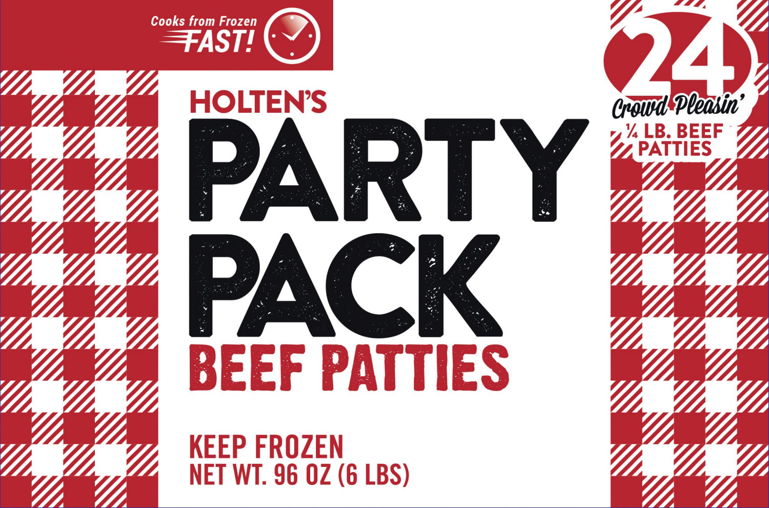 slide 3 of 4, Holten Meats Beef Patties Party Pack 24 ea, 24 ct