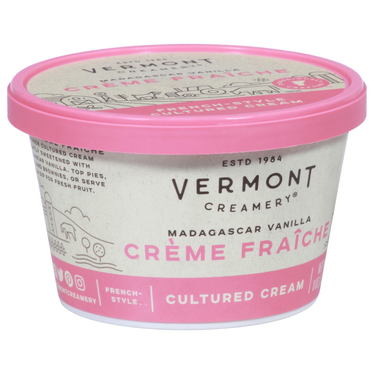 slide 2 of 13, Vermont Creamery French-Style Madagascar Vanilla Creme Fraiche 8 oz, 8 oz