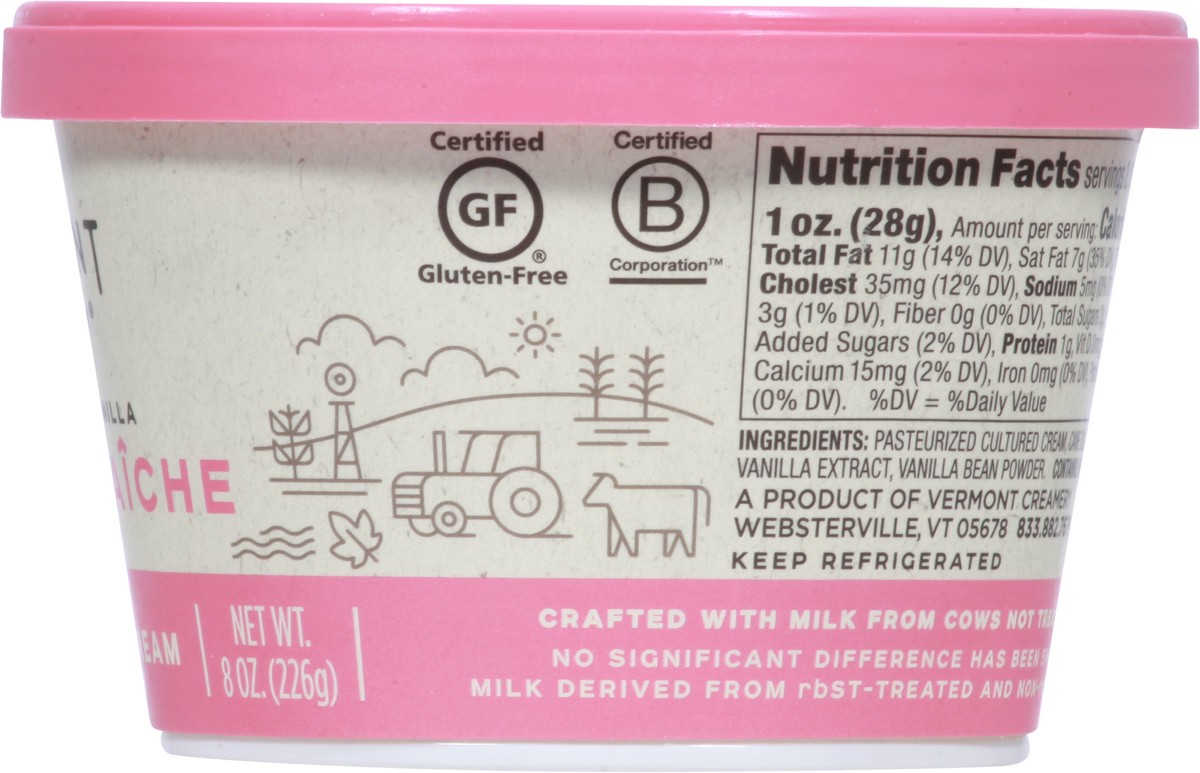 slide 10 of 13, Vermont Creamery French-Style Madagascar Vanilla Creme Fraiche 8 oz, 8 oz