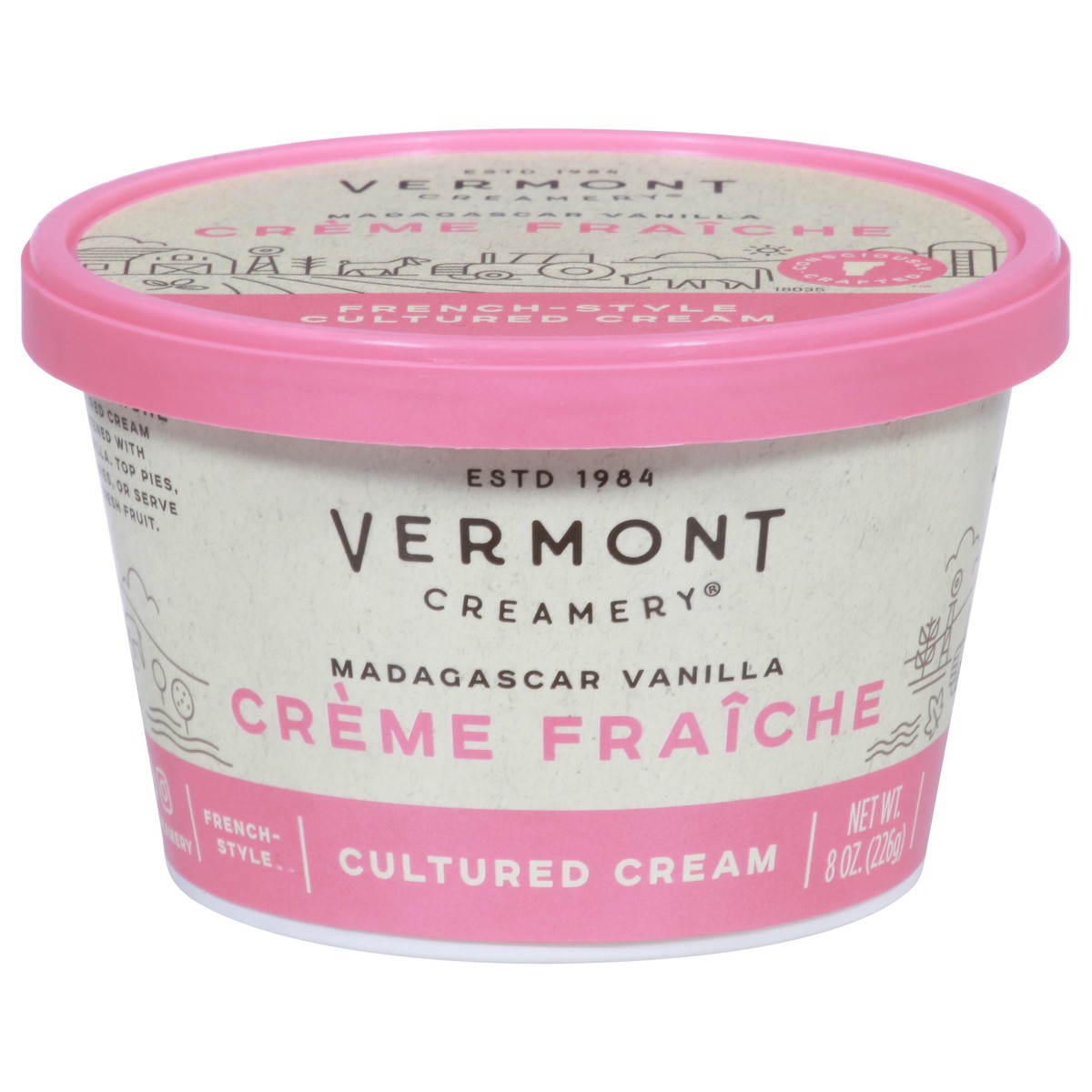 slide 13 of 13, Vermont Creamery French-Style Madagascar Vanilla Creme Fraiche 8 oz, 8 oz