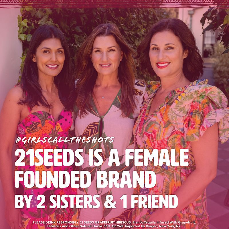 slide 2 of 9, 21 Seeds Grapefruit Hibiscus Infused Blanco Tequila - 750ml Bottle, 750 ml