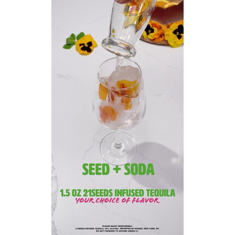 slide 6 of 9, 21 Seeds Cucumber Jalapeno Infused Blanco Tequila - 750ml Bottle, 750 ml