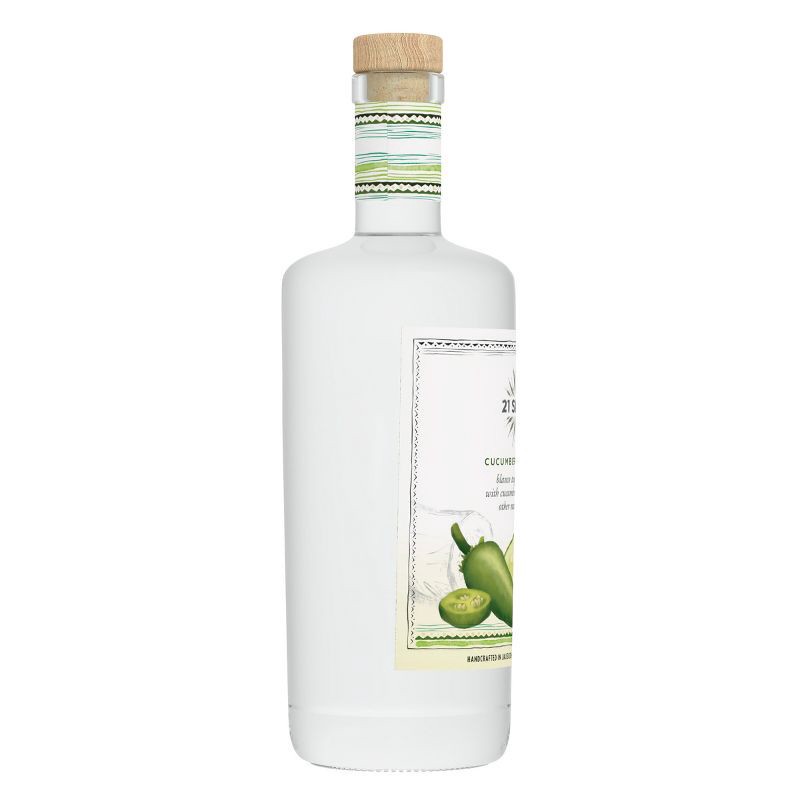 slide 7 of 9, 21 Seeds Cucumber Jalapeno Infused Blanco Tequila - 750ml Bottle, 750 ml