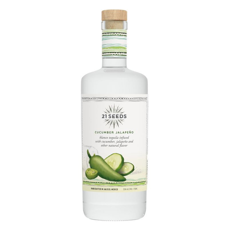 slide 1 of 9, 21 Seeds Cucumber Jalapeno Infused Blanco Tequila - 750ml Bottle, 750 ml