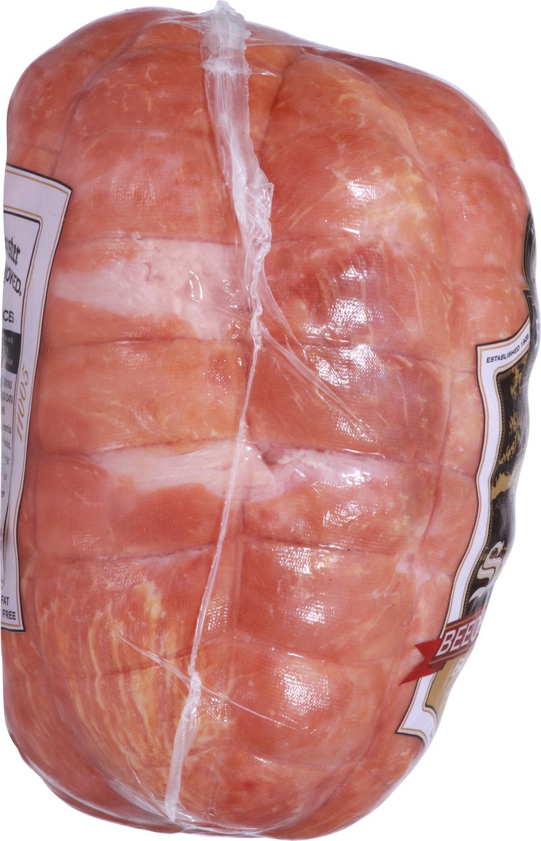 slide 6 of 9, Boar's Head SmokeMaster Beechwood Smoked Black Forest Ham with Natural Juices, per lb