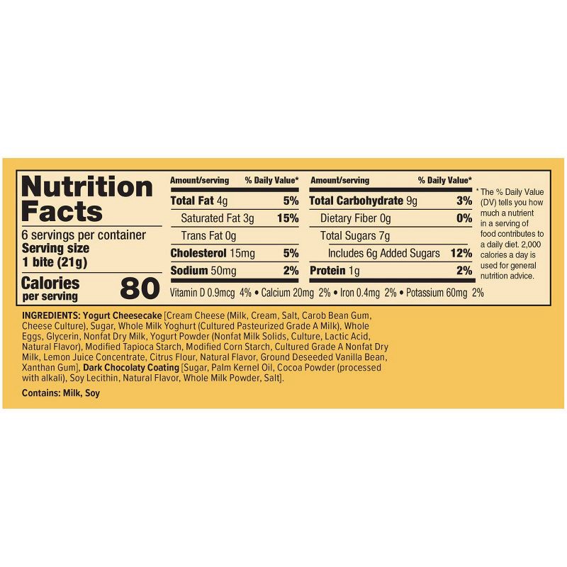 slide 3 of 4, noosa Vanilla Cheesecake Bites - 4.4oz/6ct, 6 ct; 4.4 oz
