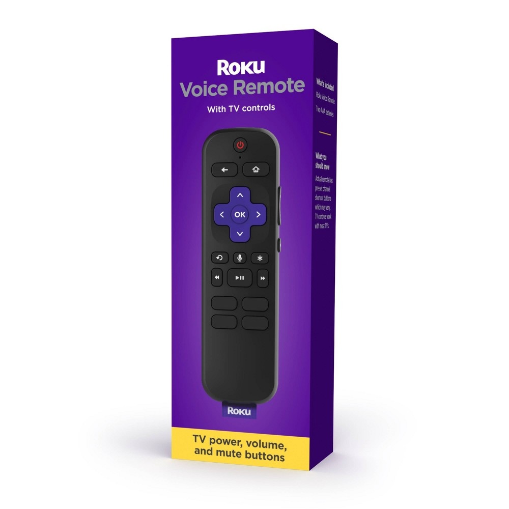 slide 5 of 6, Roku Voice Remote (Official) for Roku Players and Roku TVs, 1 ct