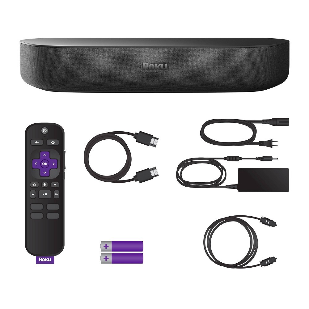 slide 6 of 7, Roku Streambar 4K/HD/HDR Streaming Media Player & Premium Audio, All In One with Roku Voice Remote, Released 2020, 1 ct