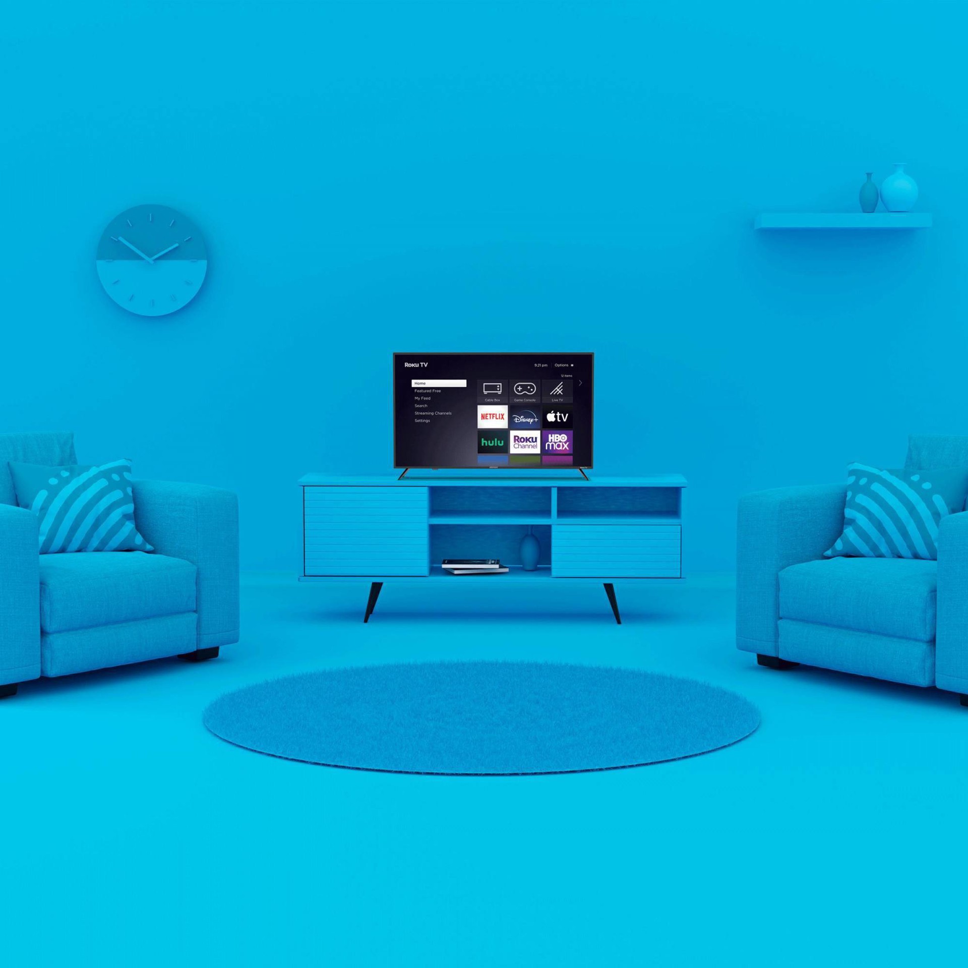 slide 4 of 8, Element 32" 720p HD LED Roku TV, 1 ct