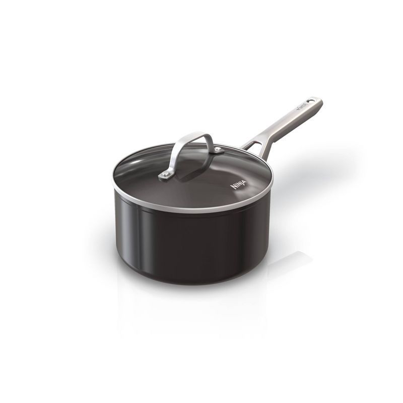 slide 1 of 1, Ninja Foodi NeverStick Essential 3 1/2qt Saucepan with Glass Lid, 1/2 qt