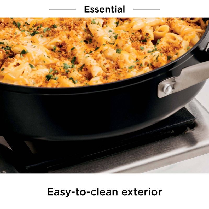 slide 6 of 9, Ninja NeverStick Essential 5qt Sauté Pan with Glass Lid - C10150, 5 qt