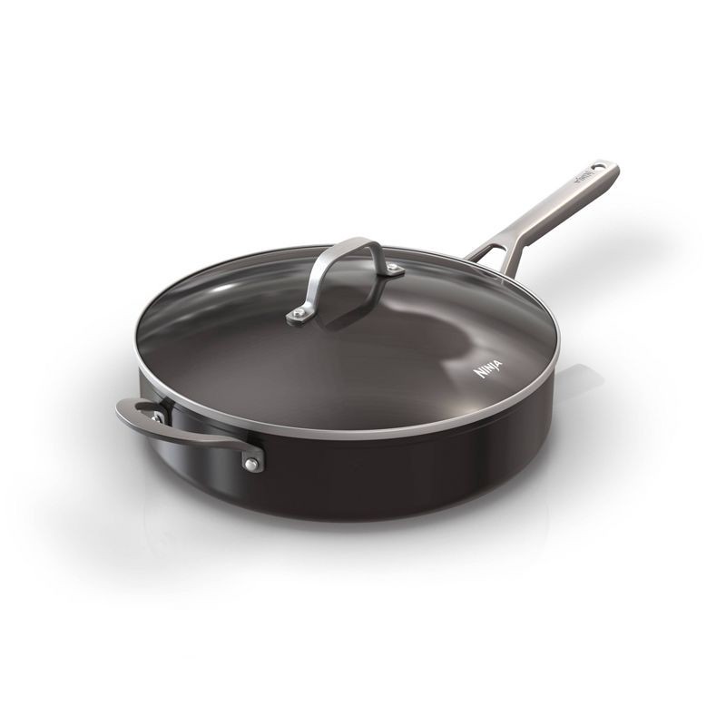 slide 1 of 9, Ninja NeverStick Essential 5qt Sauté Pan with Glass Lid - C10150, 5 qt