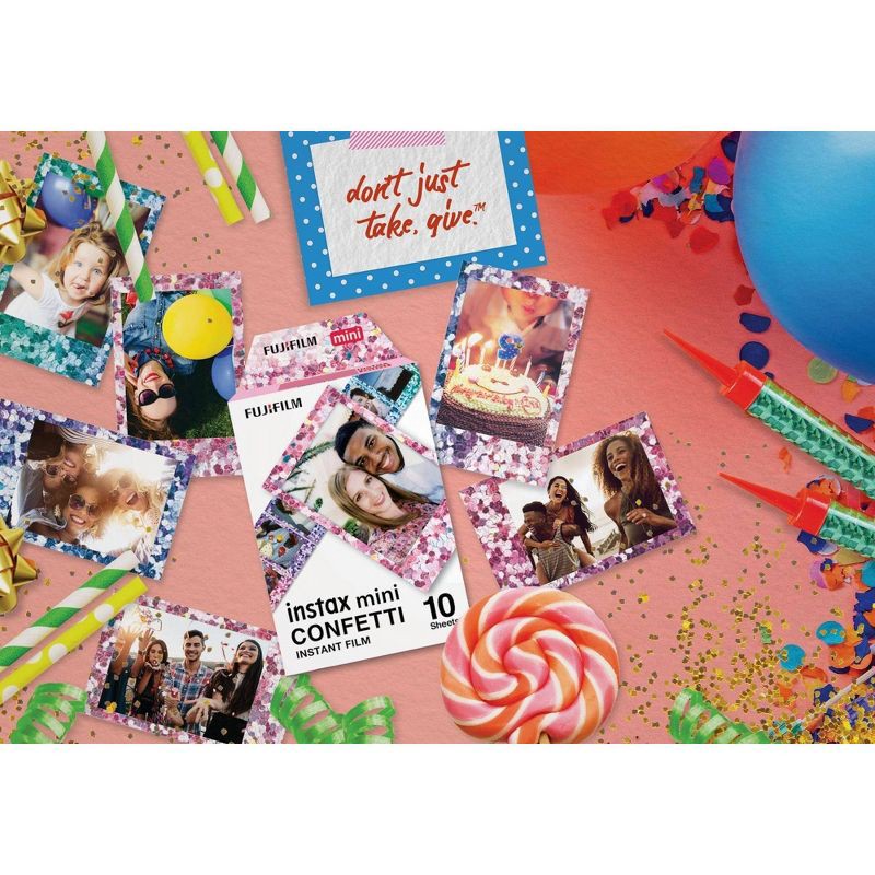 slide 5 of 5, Fujifilm instax mini Confetti Instant Film - 10ct, 10 ct