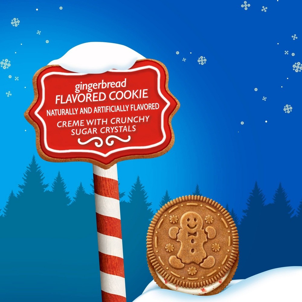slide 9 of 14, Oreo Limited Edition Gingerbread Sandwich Cookies, 12.2 oz