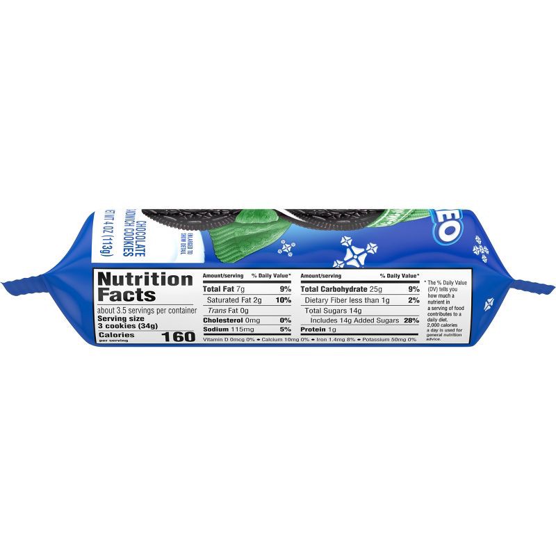 slide 2 of 14, Oreo Chocolate Sandwich Limited Edition Christmas Stocking Stuffer Cookies - 4oz, 4 oz