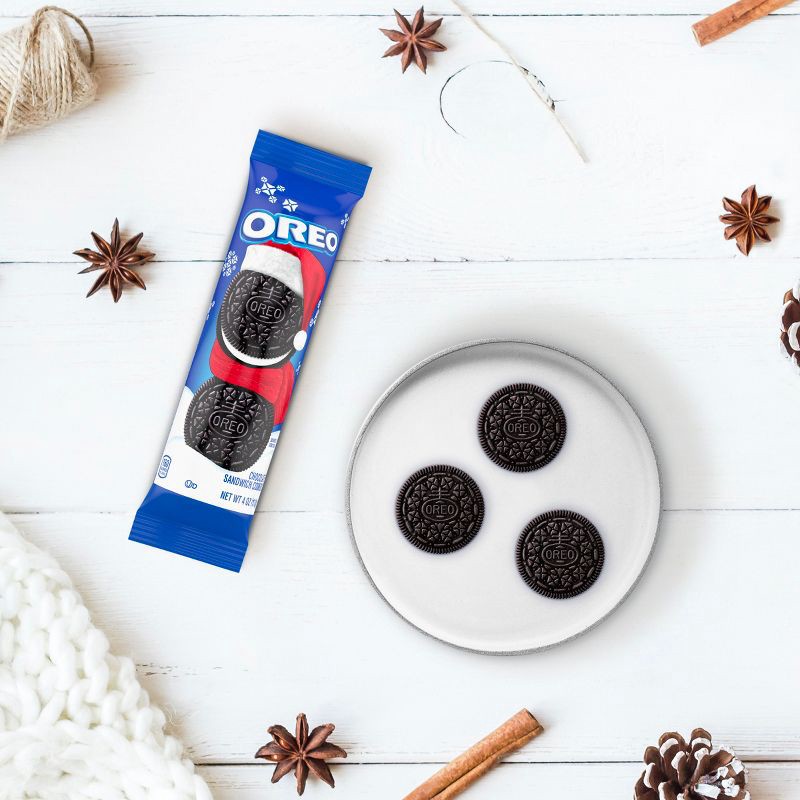 slide 10 of 14, OREO Limited Edition Chocolate Sandwich Cookies Stocking Stuffer - 4oz, 4 oz