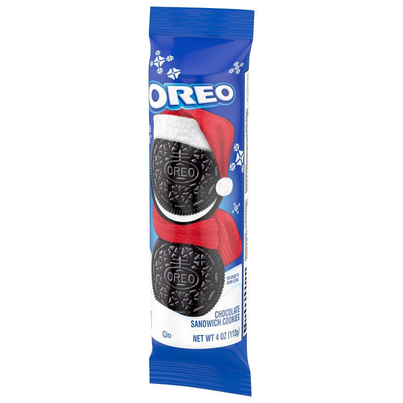 slide 10 of 14, Oreo Chocolate Sandwich Limited Edition Christmas Stocking Stuffer Cookies - 4oz, 4 oz